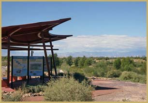 desert wetlands visitor kiosk